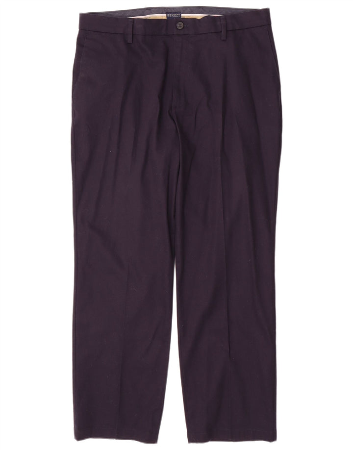 DOCKERS Мужские прямые брюки-чинос классического кроя W36 L30 Темно-синий хлопок