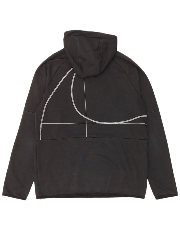 Мужской джемпер с капюшоном NIKE Dri Fit, хлопковый средний черный в полоску