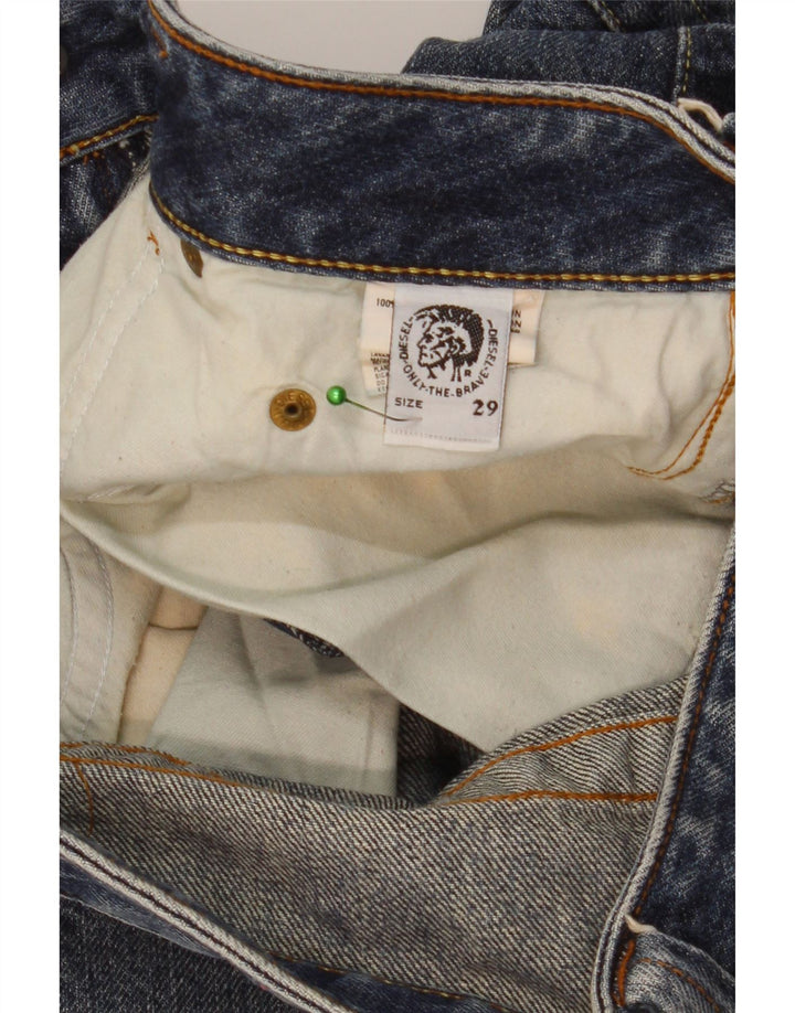 Женские прямые джинсы DIESEL W29 L30 синие, хлопок