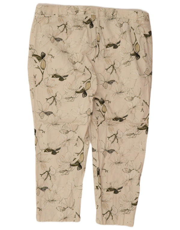 Женские костюмные брюки с высокой талией Marks & Spencer UK 20 2XL W38 L25 Off White