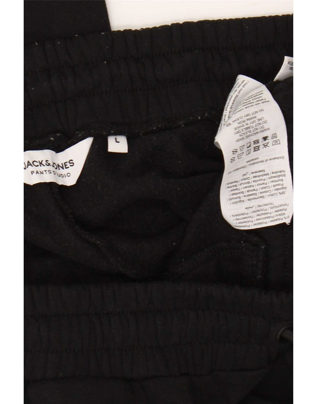 Мужские спортивные брюки Jack & Jones, большие черные брюки из полиэстера