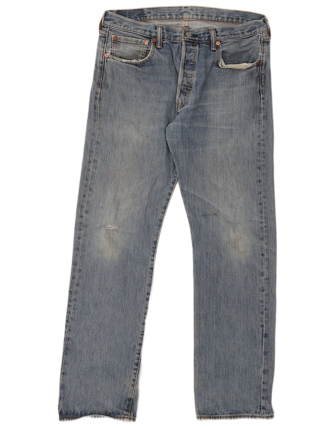 Мужские прямые джинсы Levi's 501 W34 L32, синий хлопок