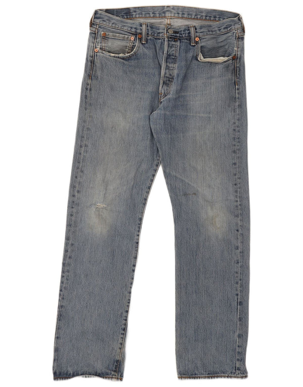 Мужские прямые джинсы Levi's 501 W34 L32, синий хлопок