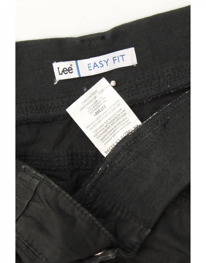LEE Womens Easy Fit Cargo Shorts US 12 Large W34 Black Cotton Vintage Lee and Second-Hand Lee from Messina Hembry 