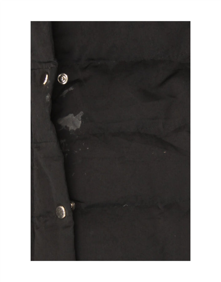Женская стеганая куртка Zara UK 10, маленький черный нейлон