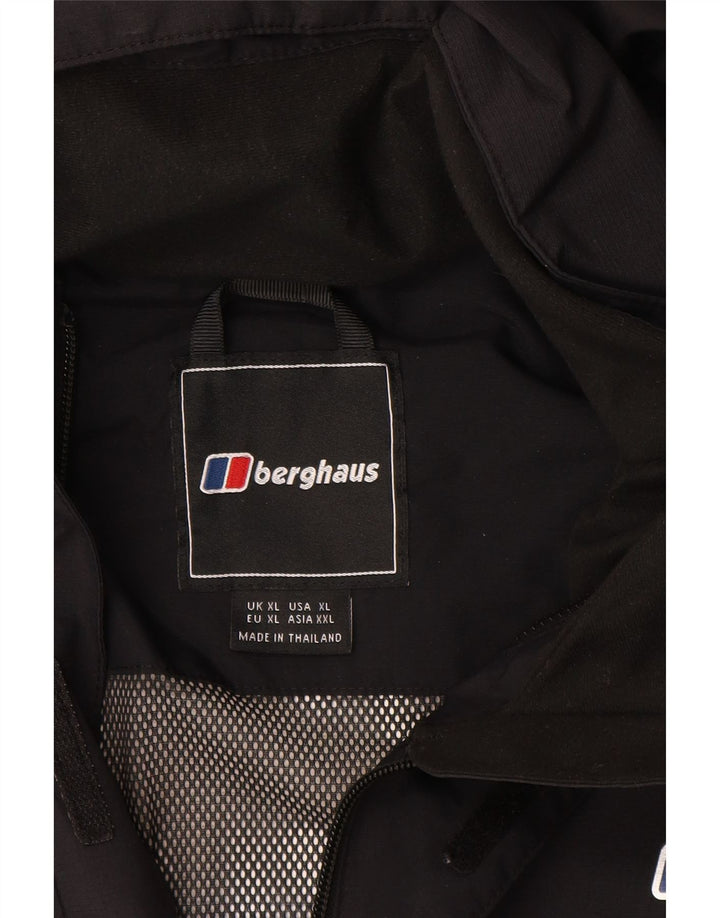 Berghaus Мужская дождевик с капюшоном UK 42 XL Черный Полиамид