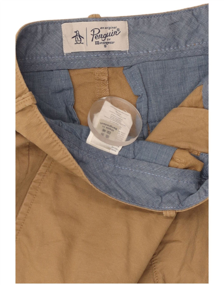 Мужские шорты чинос Penguin W30, хлопковые, среднего бежевого цвета
