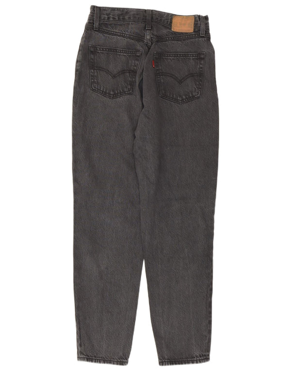 Женские зауженные джинсы Levi's Mom W26 L28 Серые хлопковые 80-е