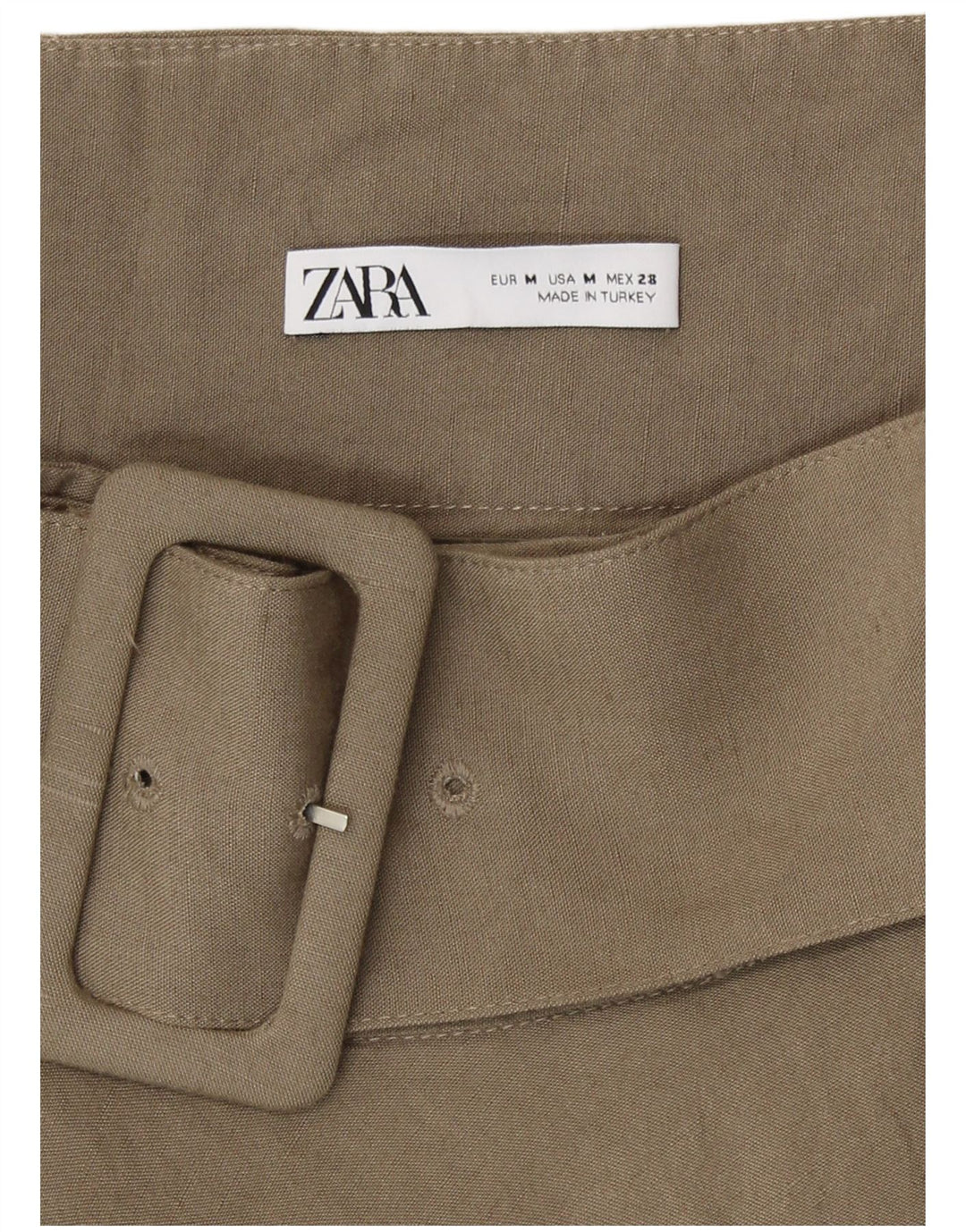 Женская расклешенная юбка Zara Medium W28 Хаки