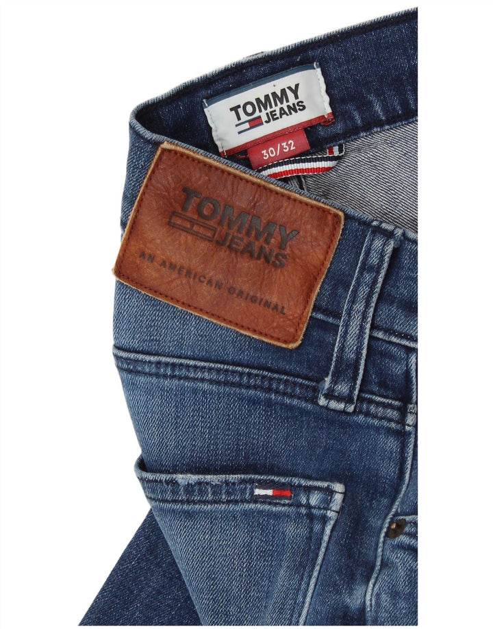 TOMMY HILFIGER Мужские прямые джинсы W30 L32 синие, хлопок