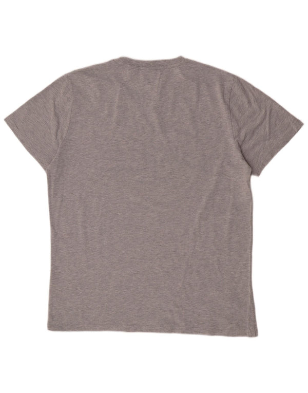 Мужская футболка с рисунком Superdry 2XL, серая, хлопок