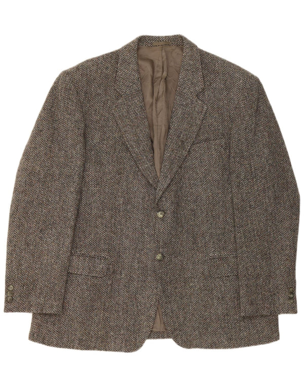 Мужской твидовый пиджак Harris UK 44 2XL, серый, новая шерсть