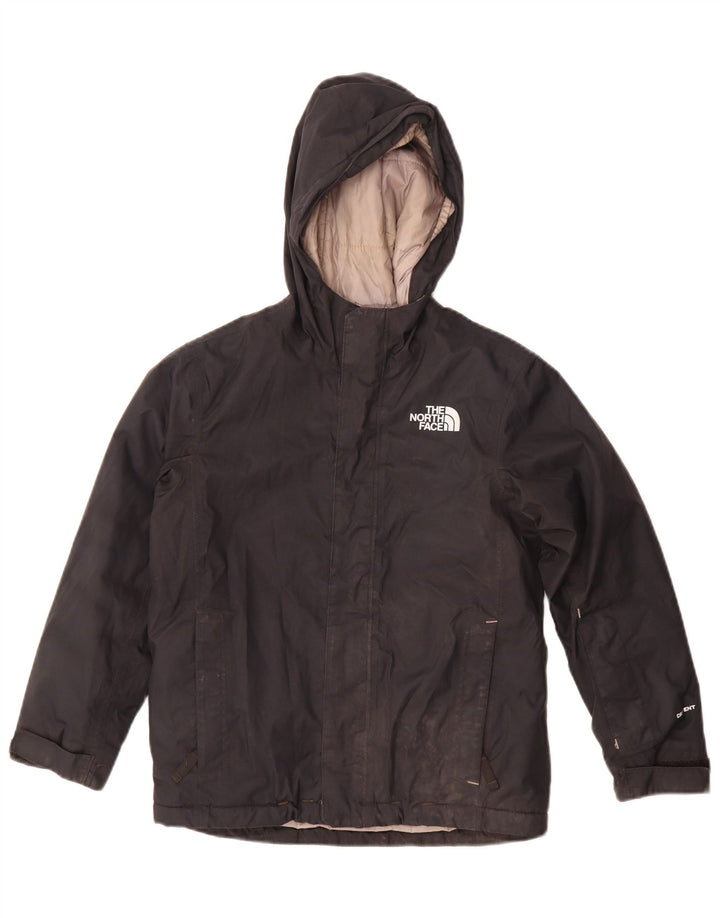 Стеганая куртка с капюшоном для мальчиков The North Face, маленький размер, черный полиэстер, 7–8 лет