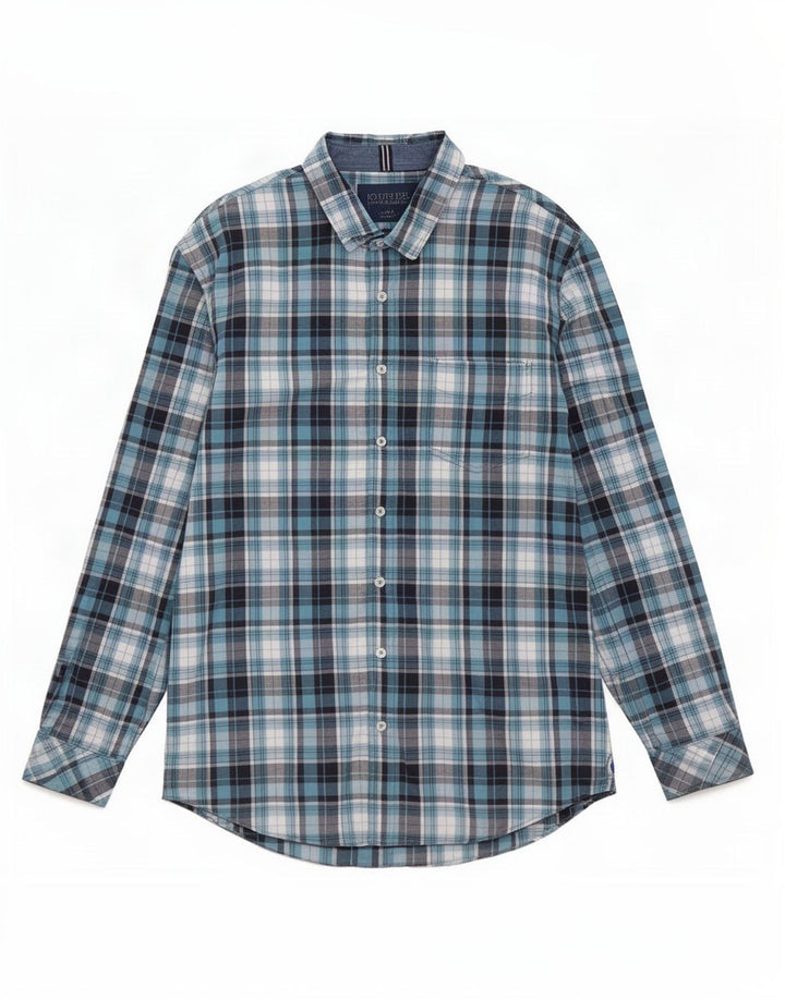 Мужская рубашка классического кроя Joules XL, синяя клетка, хлопок