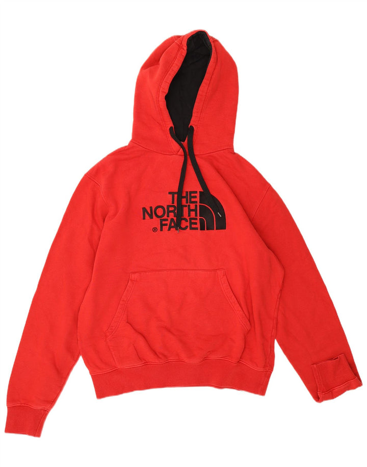THE NORTH FACE Мужской джемпер с капюшоном с рисунком, хлопковый средний красный