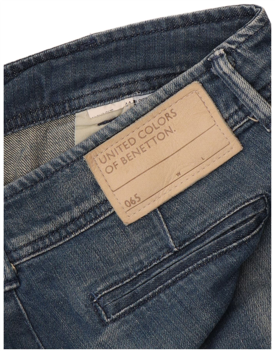 BENETTON Женские джинсовые шорты IT 44 Medium W32 Синие