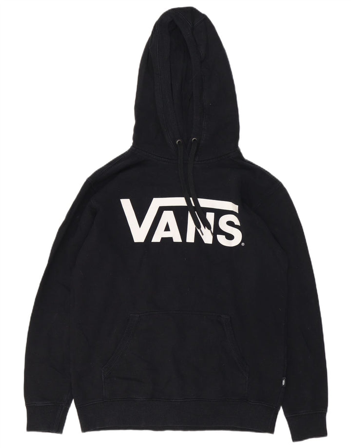 Мужской джемпер с капюшоном Vans, маленький черный, хлопковый