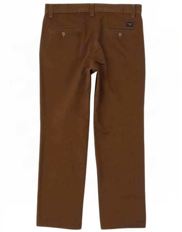 Dockers Мужские прямые брюки-чиносы W32 L31 Хаки, хлопок