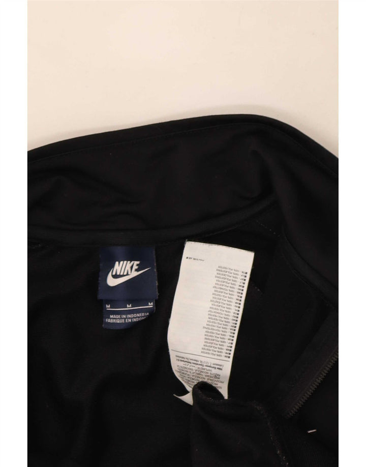Мужская спортивная куртка Nike, средний черный полиэстер с цветными блоками