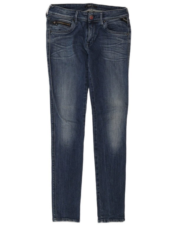 Женские джинсы скинни Replay Yasmeen W27 L30, синий хлопок