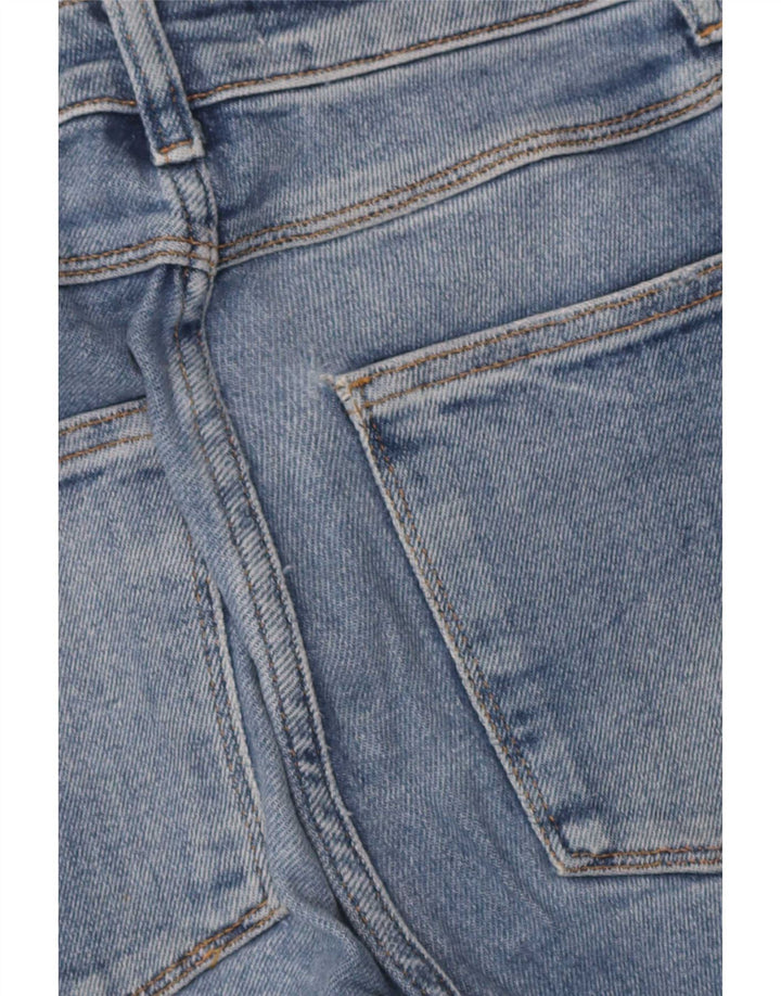 Женские потертые узкие джинсы Zara EU 38, маленькие W28 L26, синие