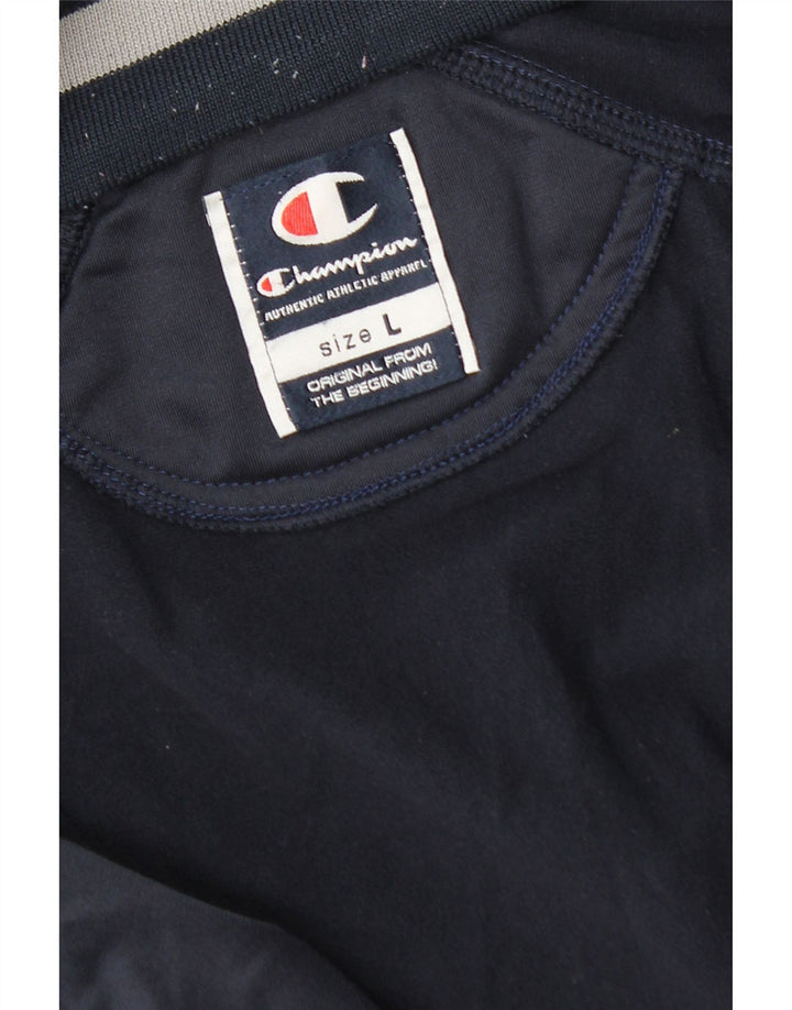 CHAMPION Mens Tracksuit Top Jacket Large Navy Blue