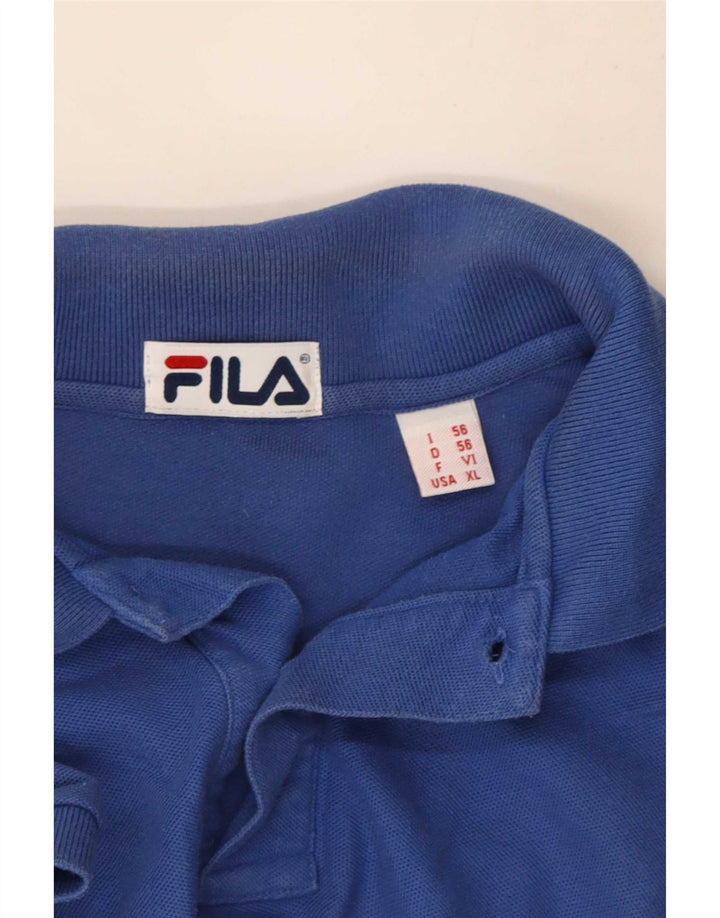 Мужская рубашка-поло Fila XL синяя