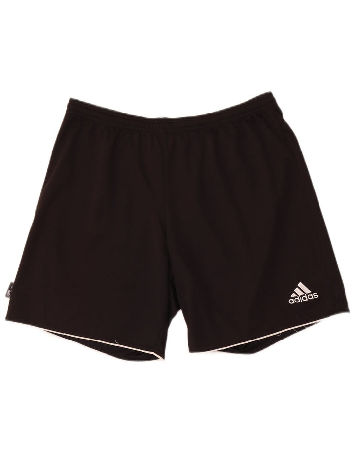 Мужские спортивные шорты Adidas Regular Fit, средние черные спортивные шорты из полиэстера