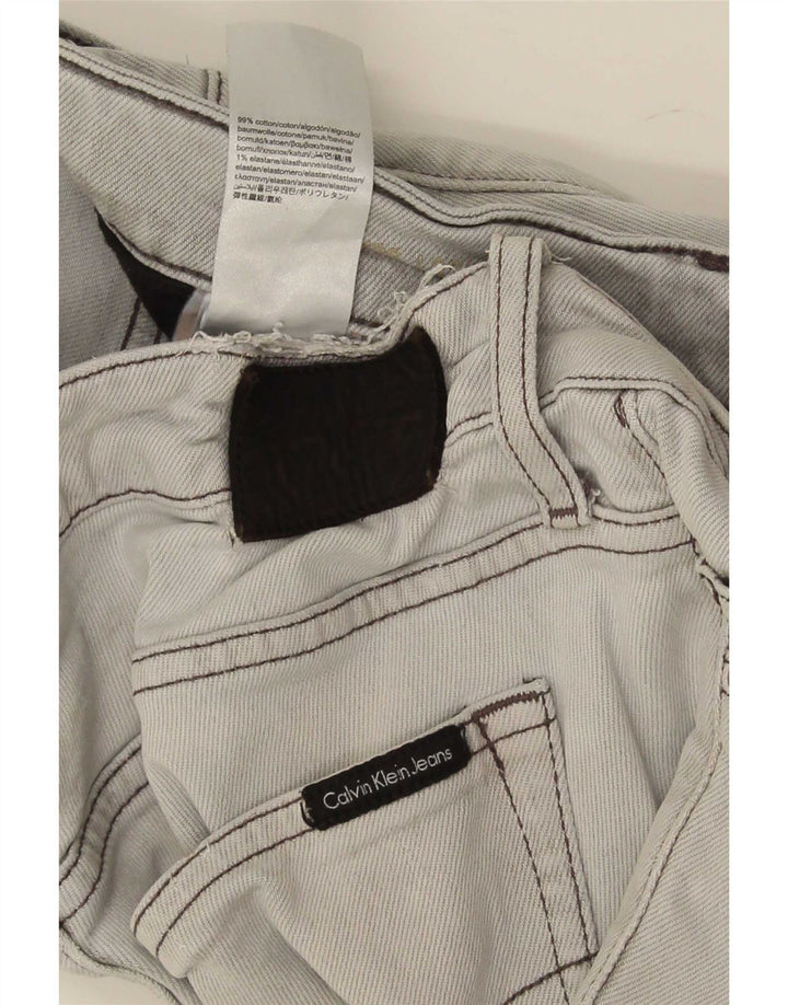 Мужские узкие джинсы Calvin Klein W36 L32, серый хлопок