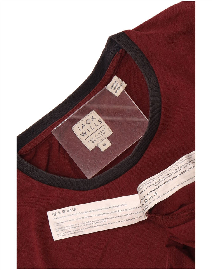 Мужская футболка Jack Wills Top Medium Maroon Cotton