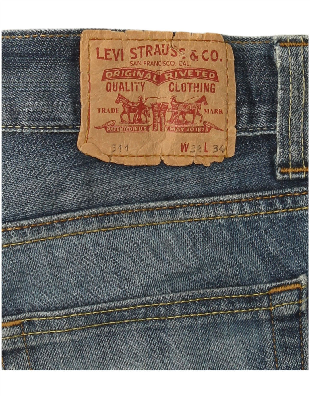 Мужские джинсы LEVI'S 511 Slim W34 L26 Синие