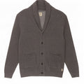 Мужской кардиган Jack & Jones, большой серый хлопковый свитер
