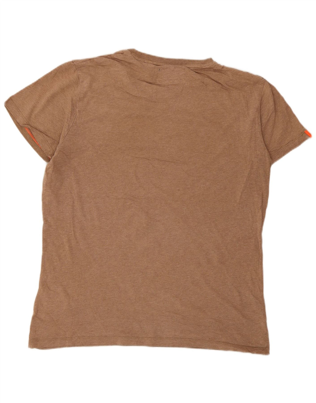 Мужская футболка Superdry Top из хлопка среднего коричневого цвета