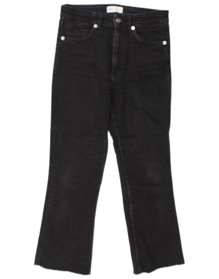 Женские укороченные джинсы Zara EU 40 Medium W30 L24, черные