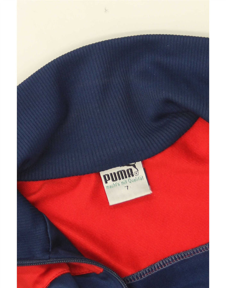 Мужской спортивный костюм Puma, верхняя куртка, средний темно-синий, полиэстер с цветными блоками