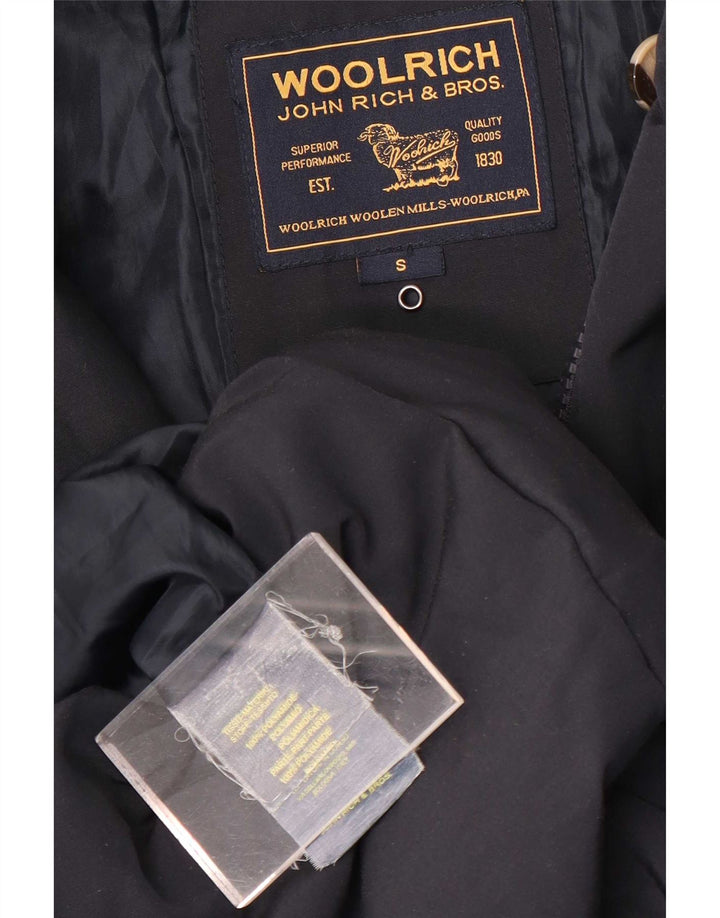 Женское стеганое пальто Woolrich UK 10, маленький размер, темно-синий, полиамид