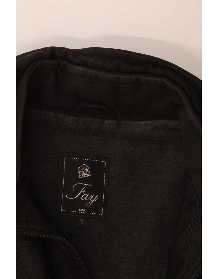 Женское пальто Fay UK 16, большое черное