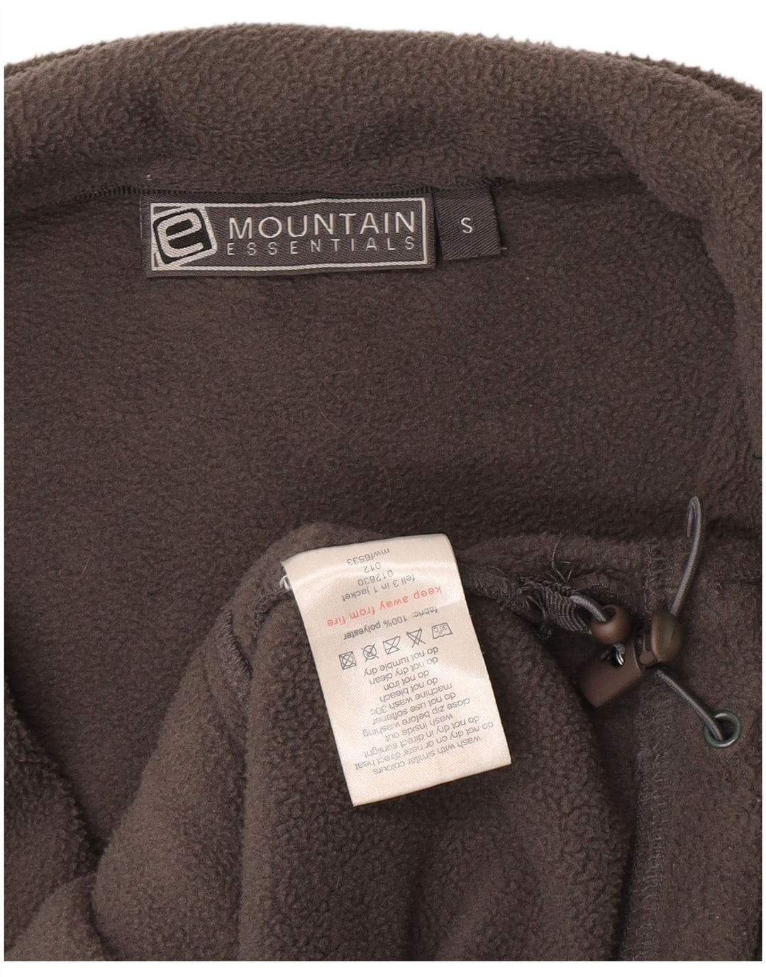 Мужская флисовая куртка Mountain Essentials UK 36, маленький серый полиэстер