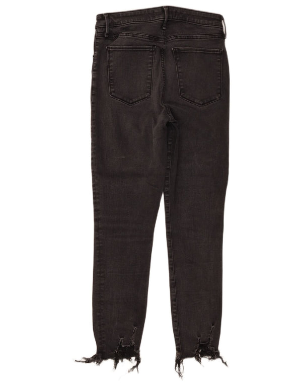 Женские джинсы скинни с высокой посадкой Abercrombie & Fitch США 10, большие W30 L26, черные