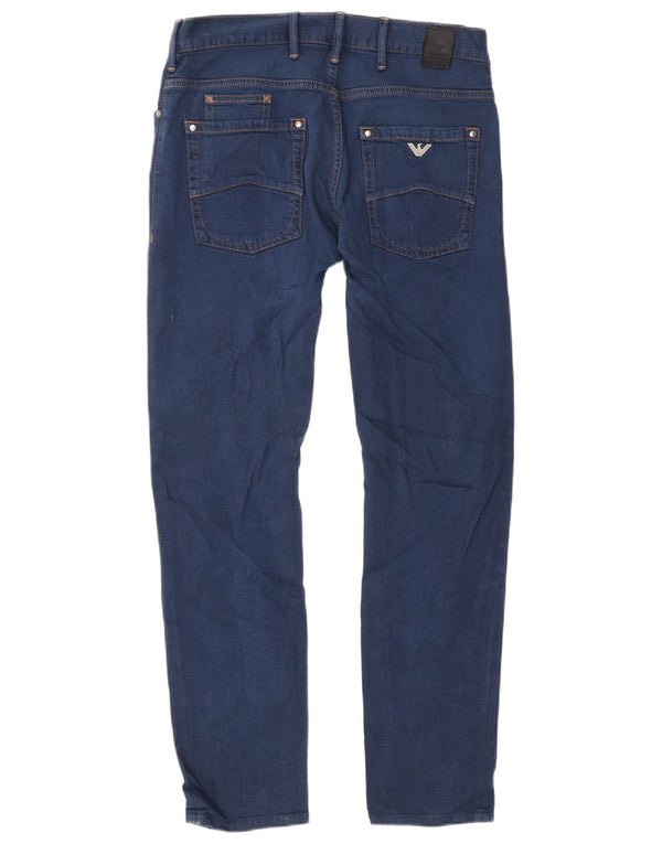 Мужские джинсы Armani Slim W31 L30 синие, хлопок