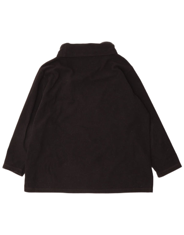 Женский флисовый джемпер оверсайз Marks & Spencer UK 18 XL, черный полиэстер