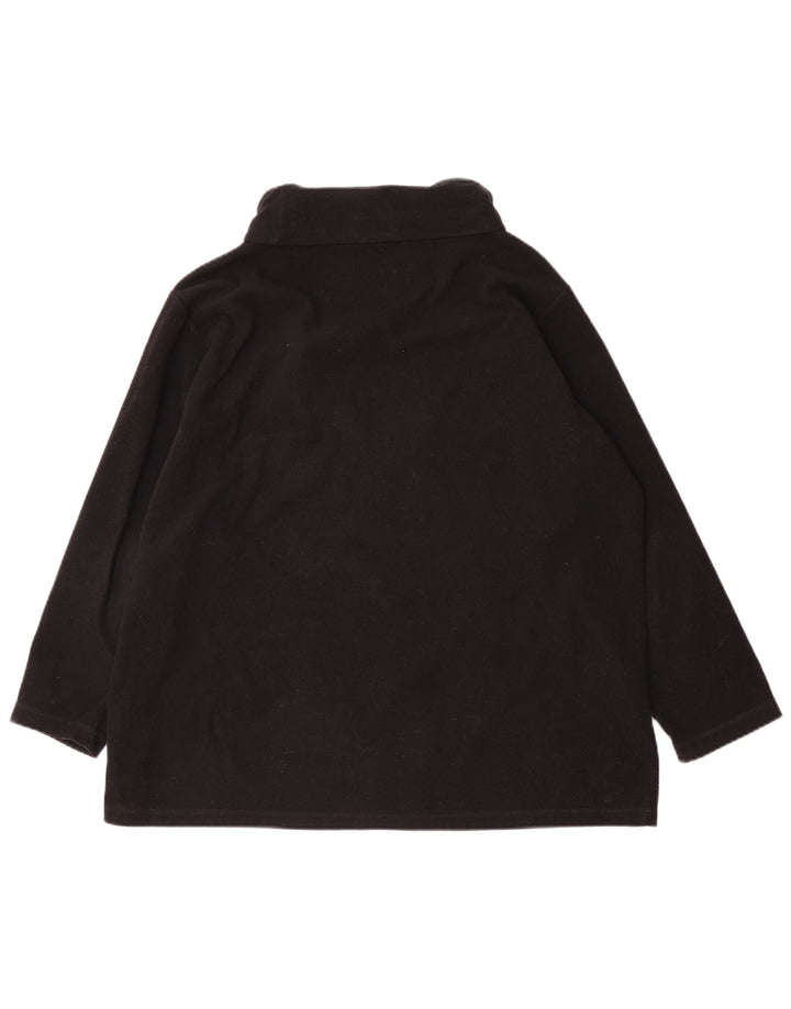 Женский флисовый джемпер оверсайз Marks & Spencer UK 18 XL, черный полиэстер