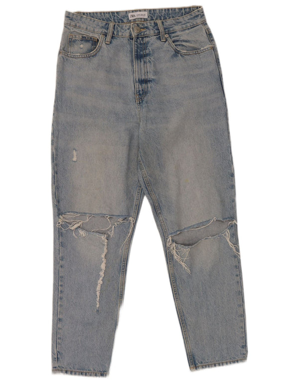 Женские зауженные джинсы Zara EU 40 Medium W30 L27, синий хлопок