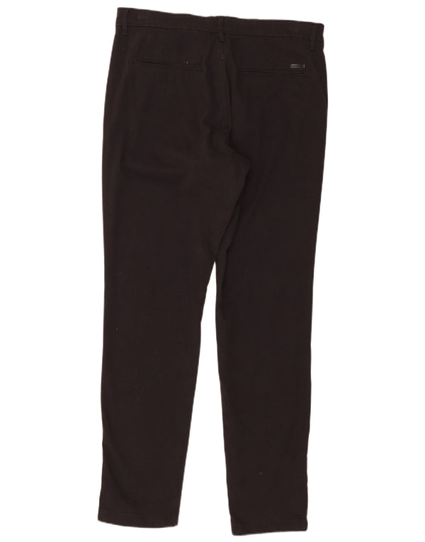 Мужские брюки-чиносы Jack & Jones W34 L32, черные, хлопковые