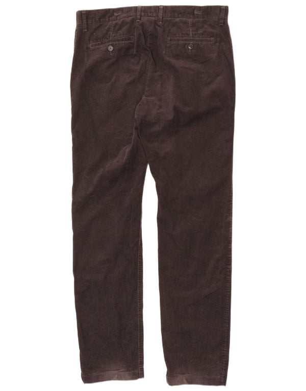 Мужские прямые вельветовые брюки Marks & Spencer Blue Harbour W36 L33 серые