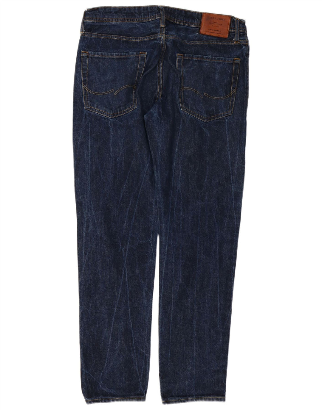 Мужские узкие джинсы Jack & Jones W32 L32 темно-синие, хлопок