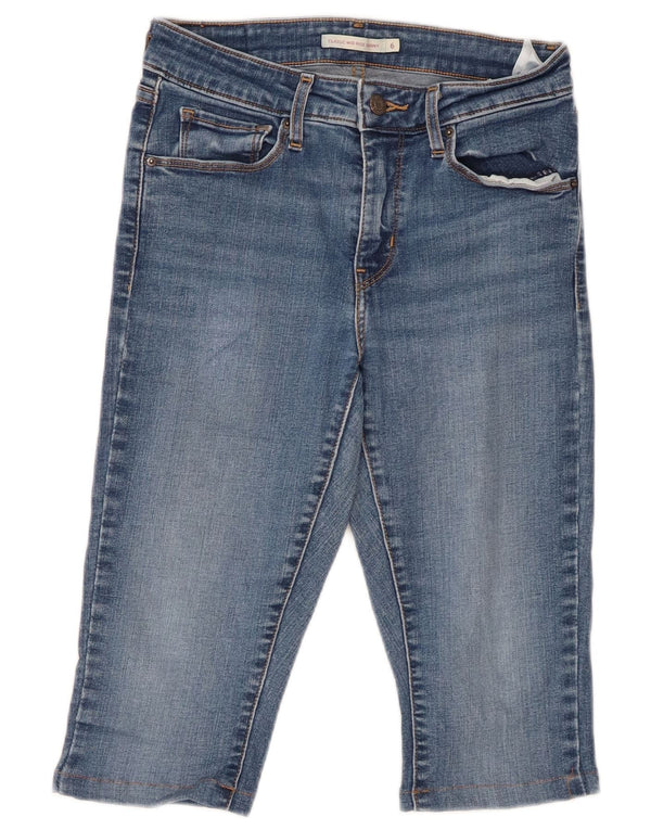 Женские классические джинсы-капри скинни LEVI'S со средней посадкой США 6, средние W26 L14, синие