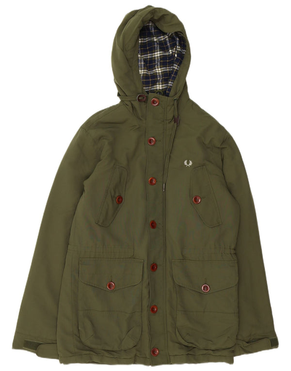 Мужская парка FRED PERRY с капюшоном UK 34 XS Хаки