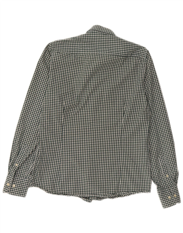 Мужская рубашка Barbour в мелкую зеленую клетку, хлопок