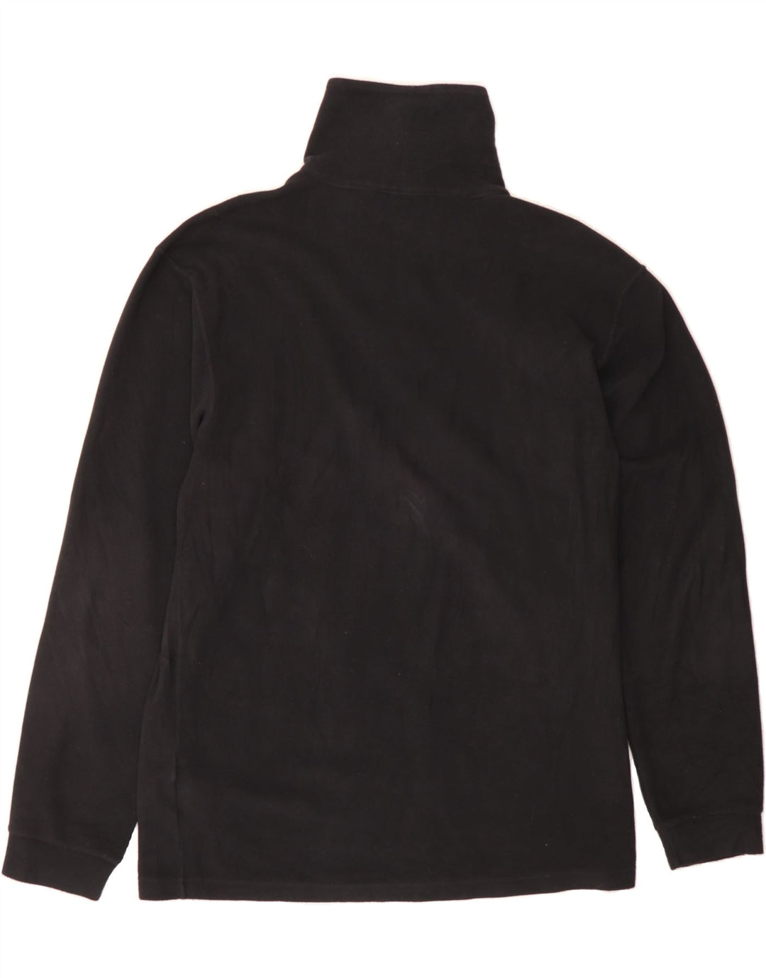CHAMPION Mens Zip Neck Fleece Jumper XL Black Polyester Vintage Champion and Second-Hand Champion from Messina Hembry 